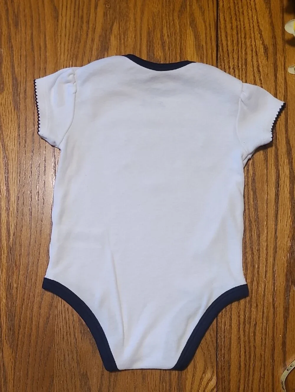 Chicago Bears White & Navy Baby One-Piece Bodysuit - 12 Months
